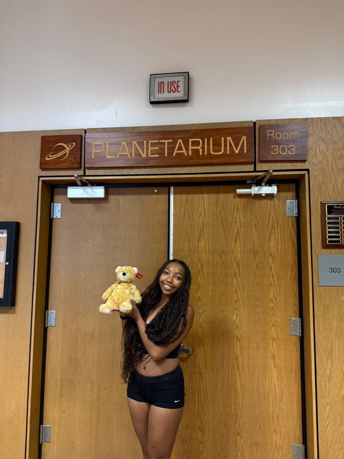 Stuffed animal with Rock Bridge Cheer