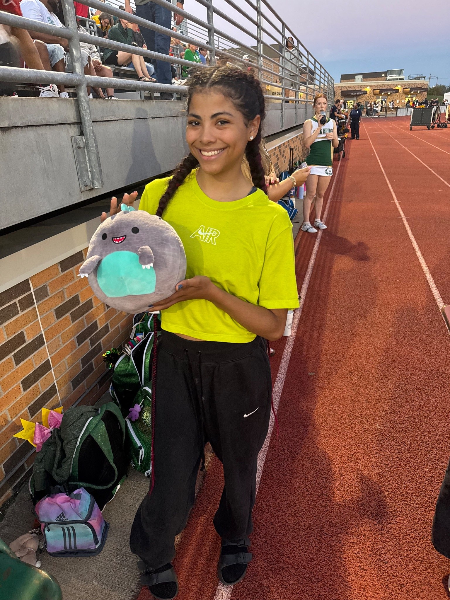 Stuffed animal with Rock Bridge Cheer