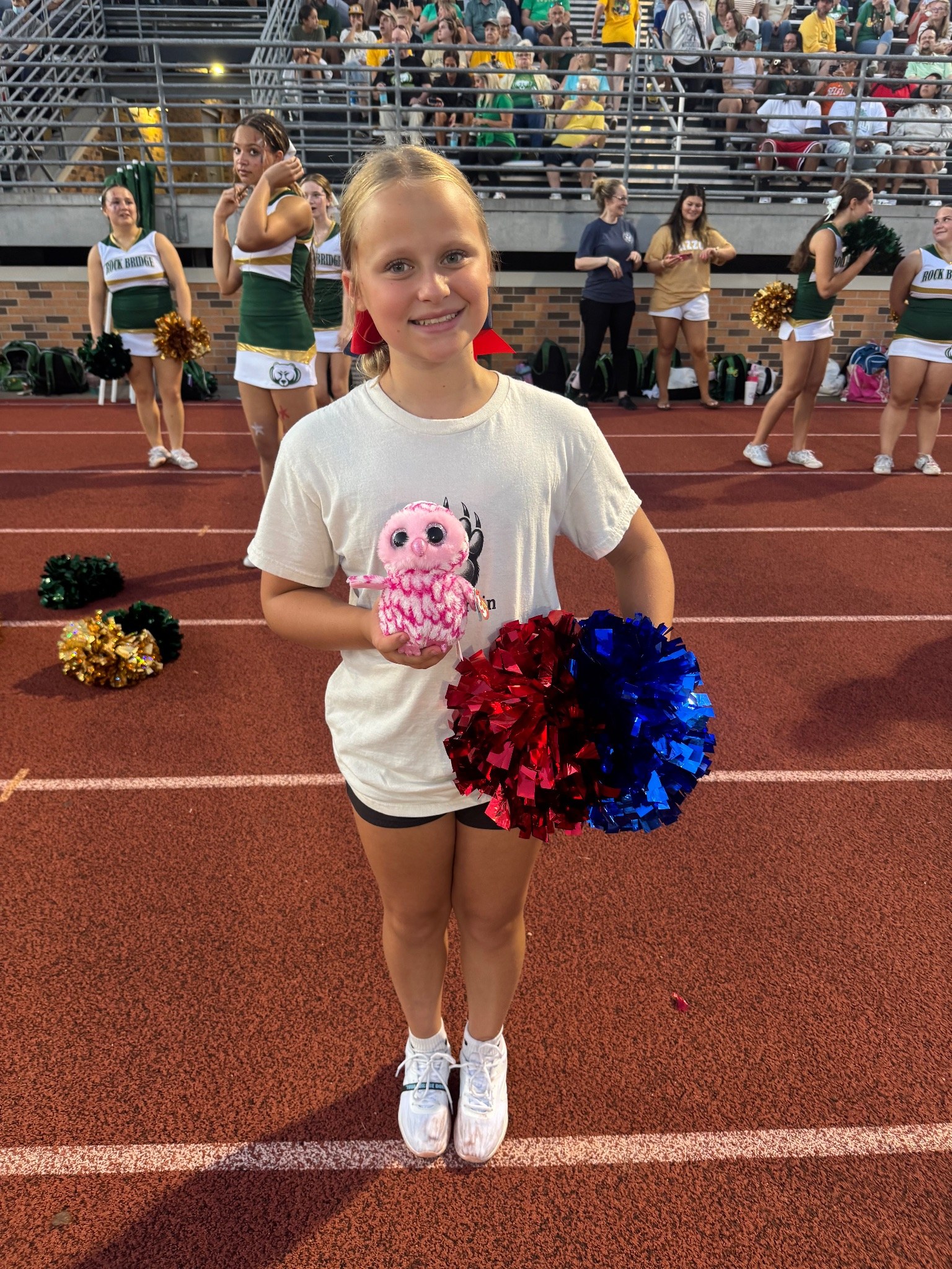 Stuffed animal with Rock Bridge Cheer