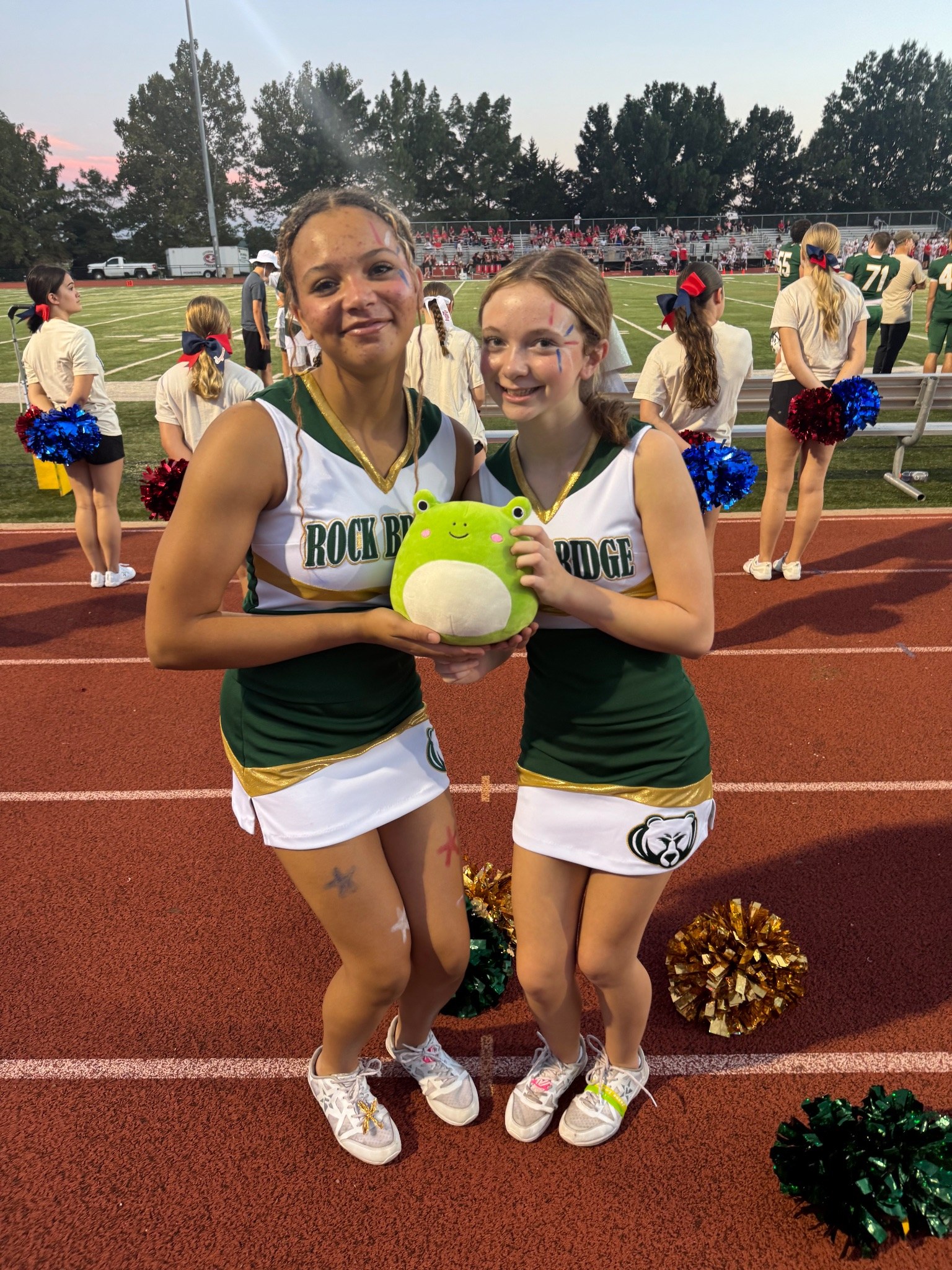 Stuffed animal with Rock Bridge Cheer