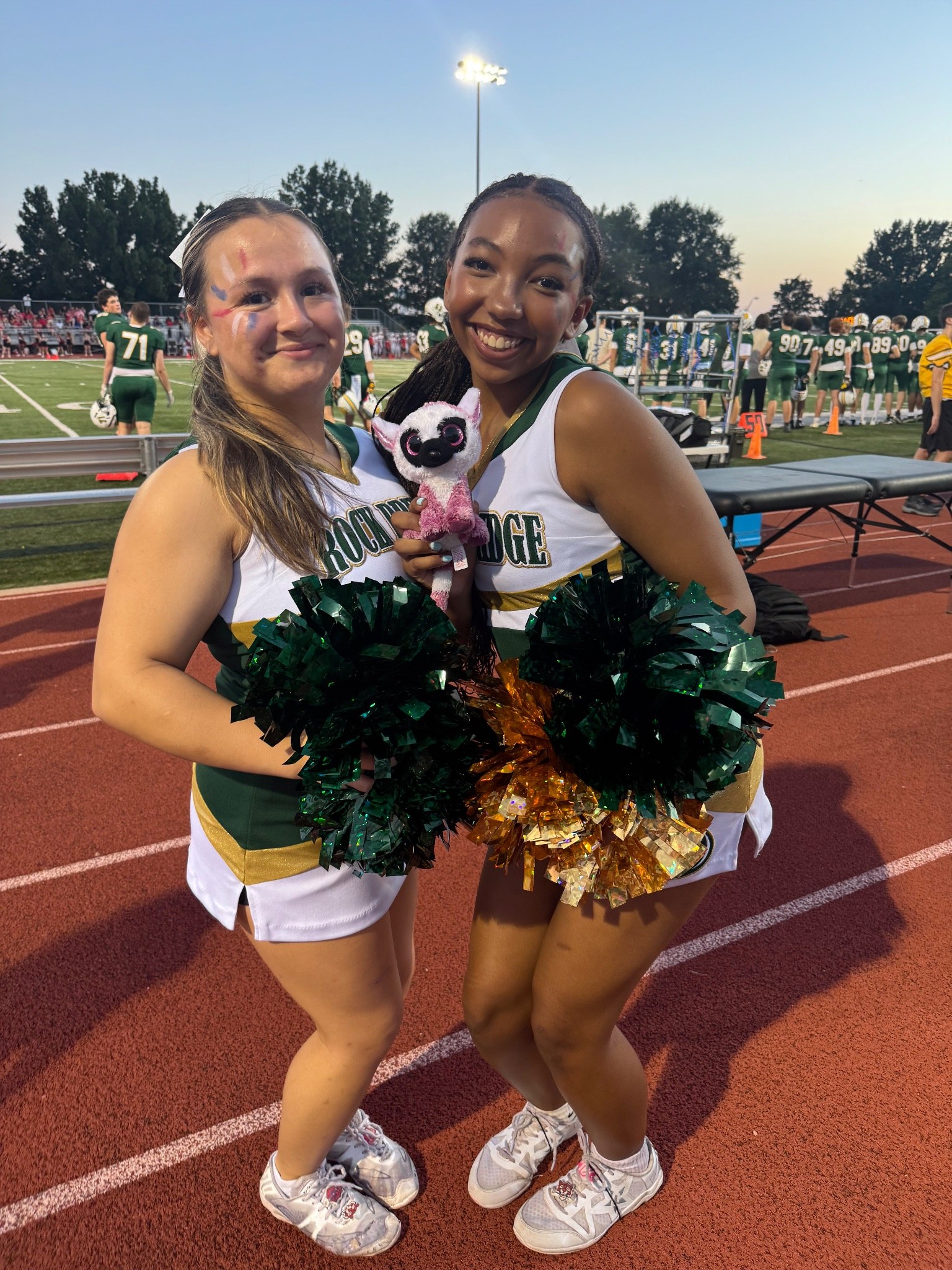 Stuffed animal with Rock Bridge Cheer