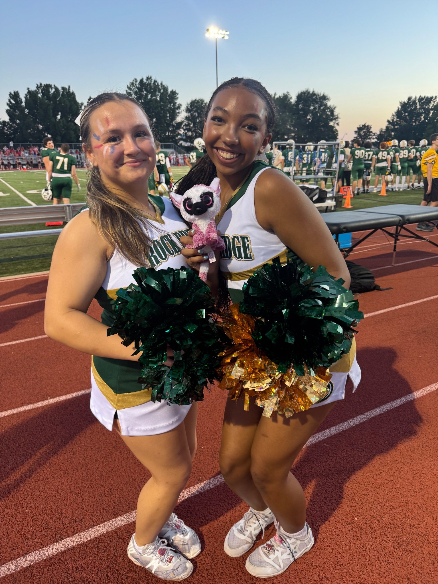 Stuffed animal with Rock Bridge Cheer