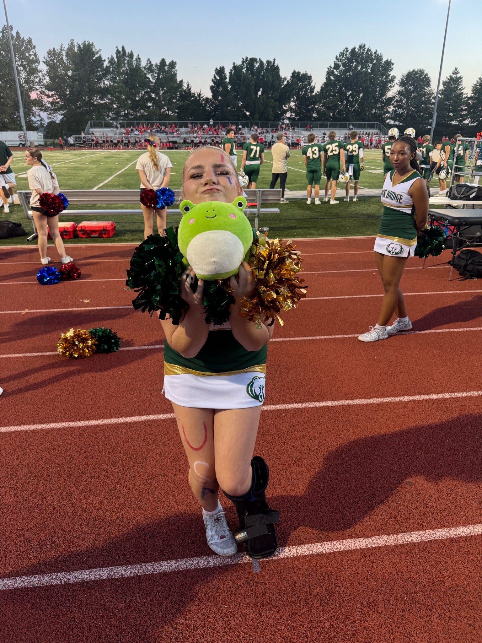 Stuffed animal with Rock Bridge Cheer
