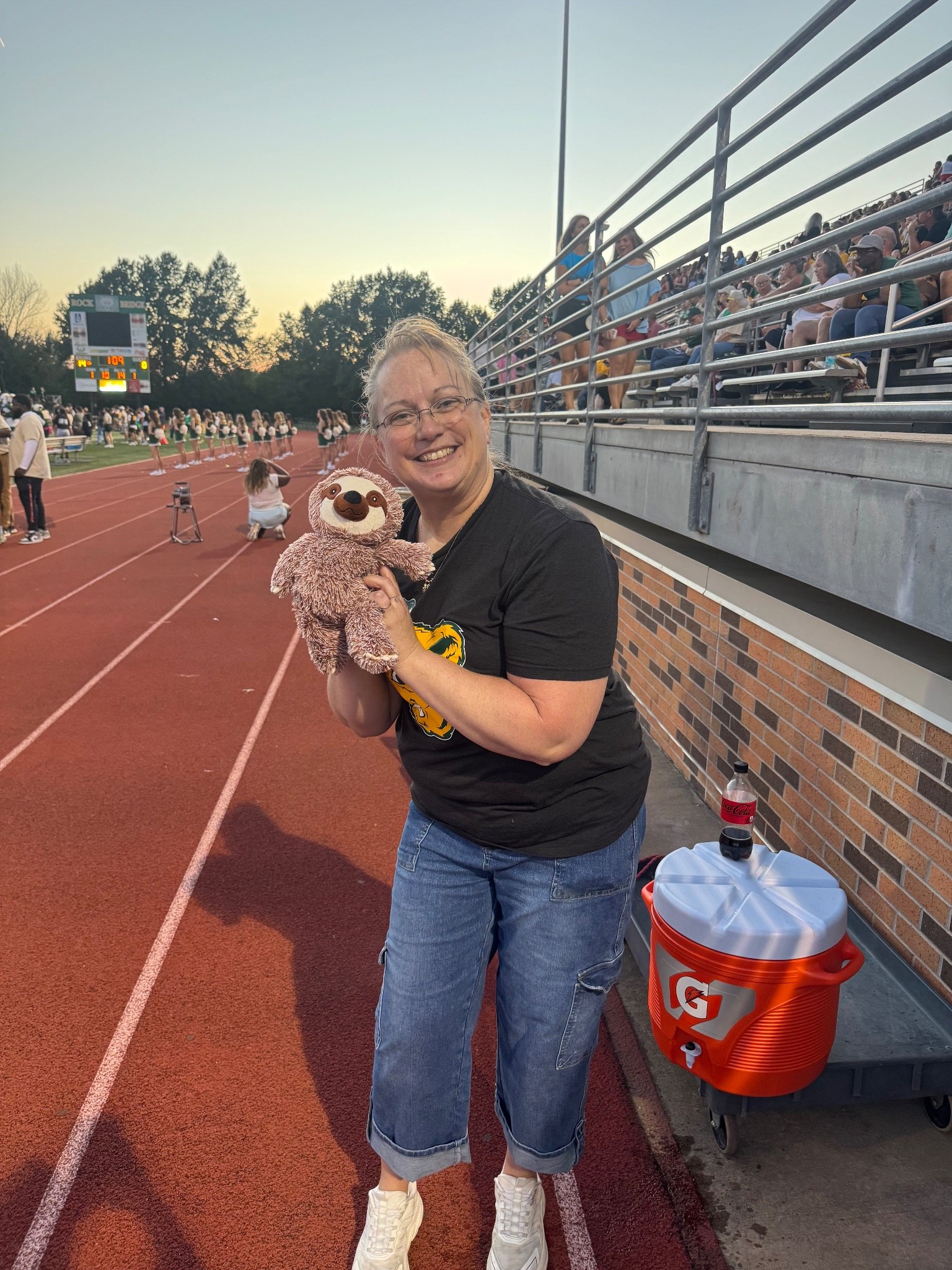 Stuffed animal with Rock Bridge Cheer