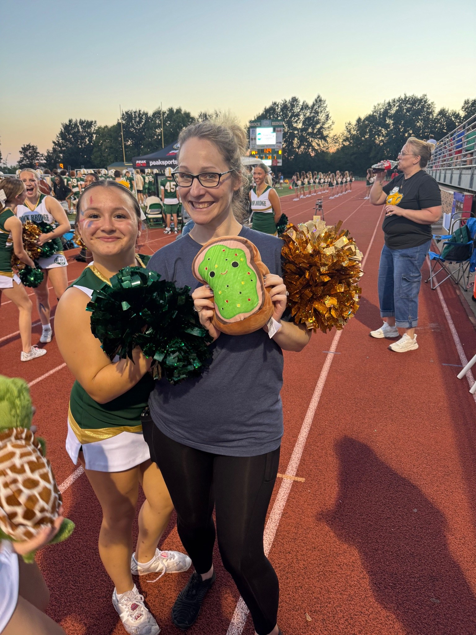 Stuffed animal with Rock Bridge Cheer