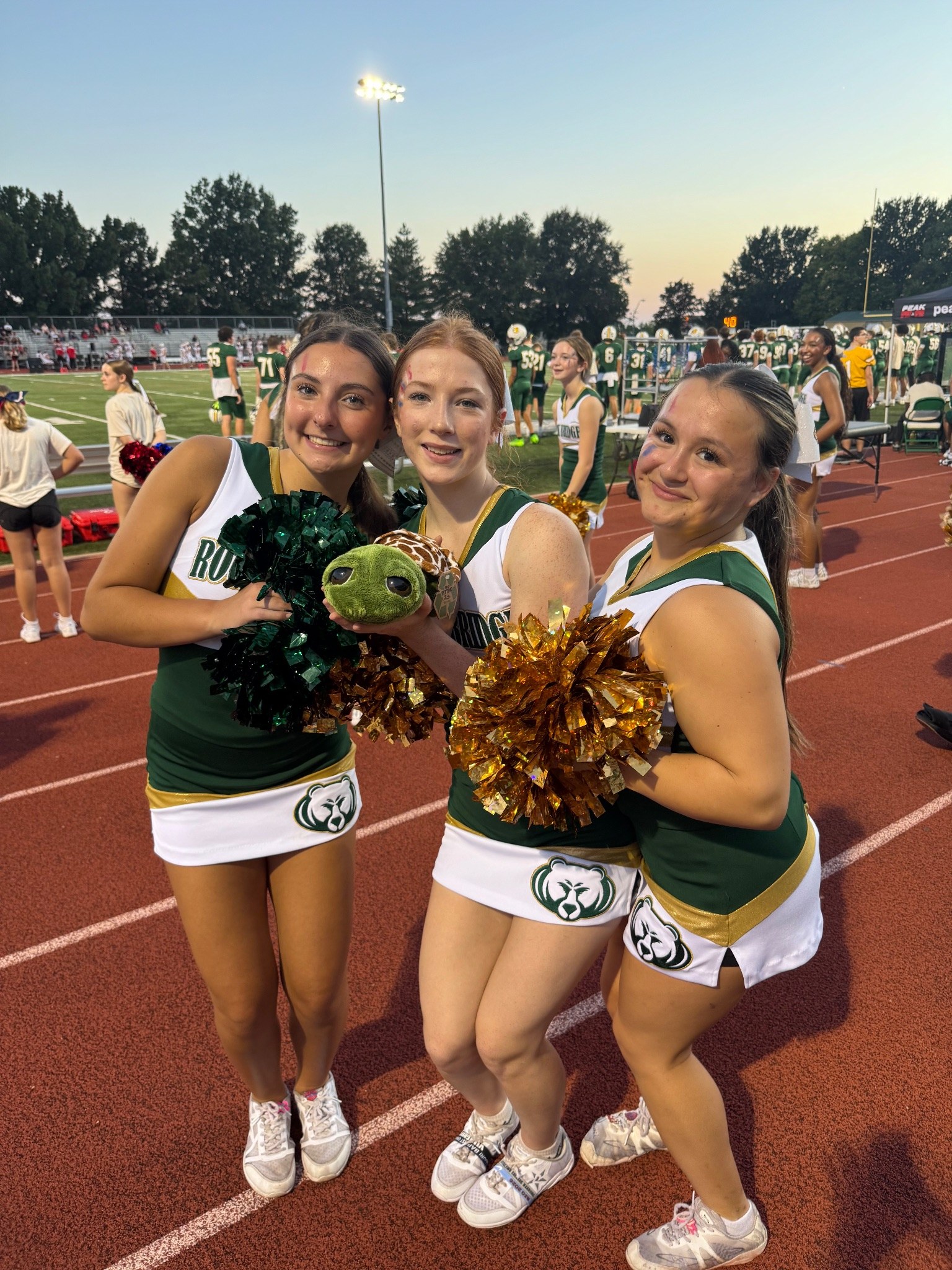 Stuffed animal with Rock Bridge Cheer