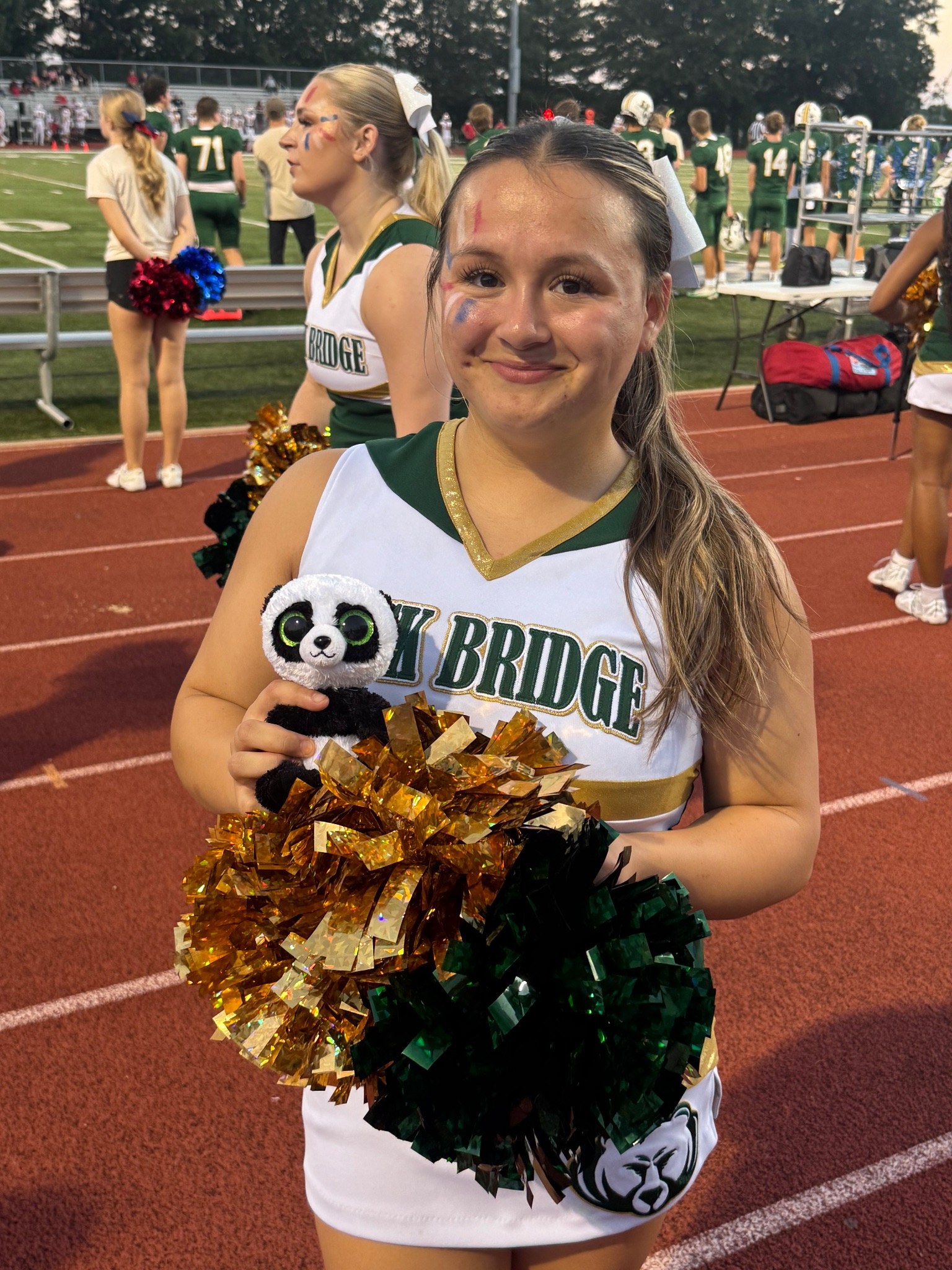 Stuffed animal with Rock Bridge Cheer