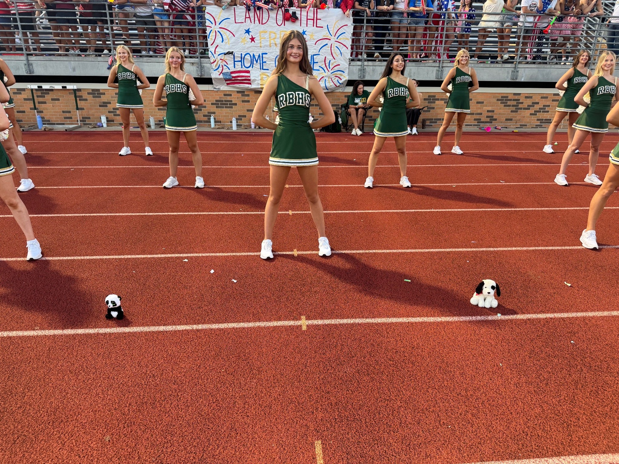 Stuffed animal with Rock Bridge Cheer