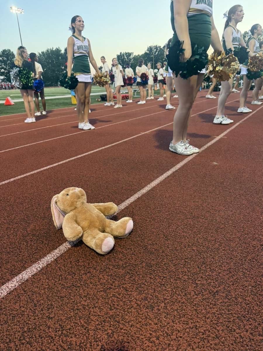 Stuffed animal with Rock Bridge Cheer