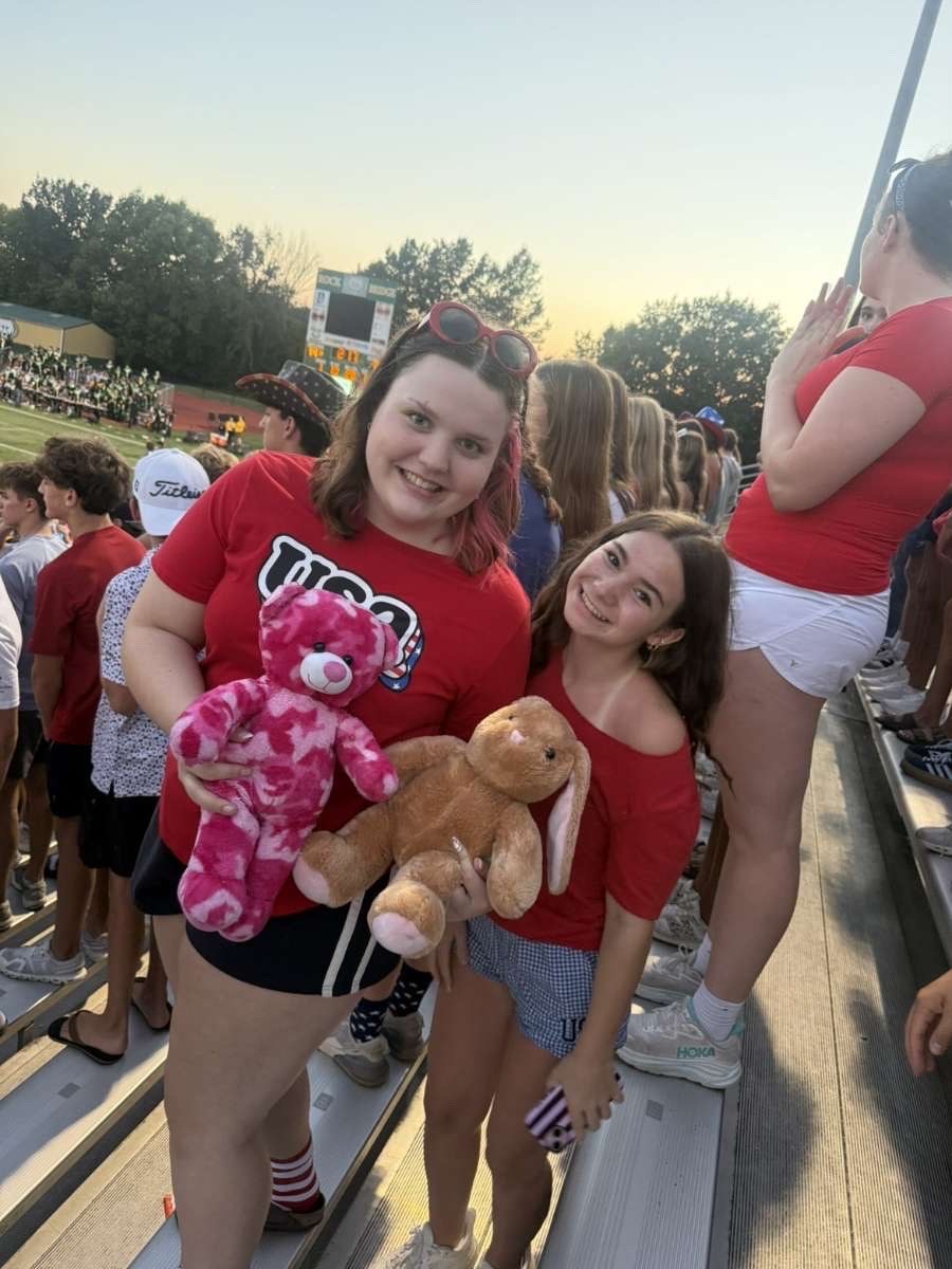 Stuffed animal with Rock Bridge Cheer