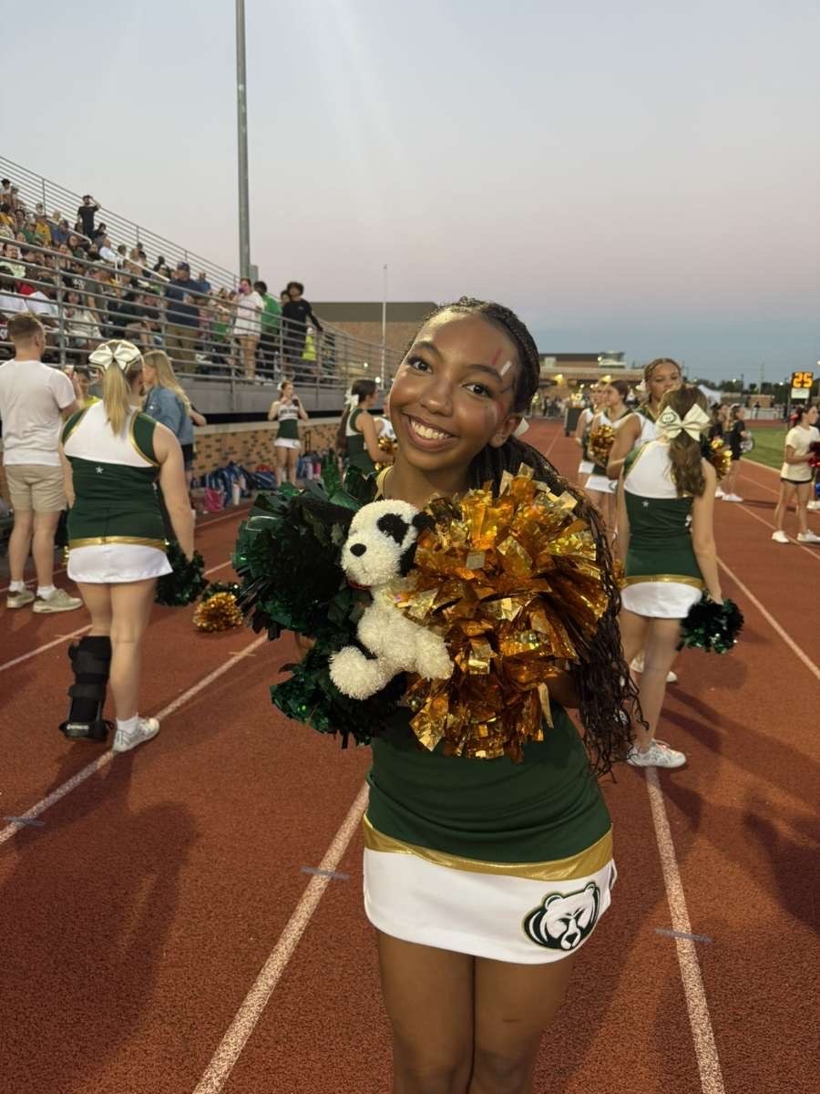 Stuffed animal with Rock Bridge Cheer