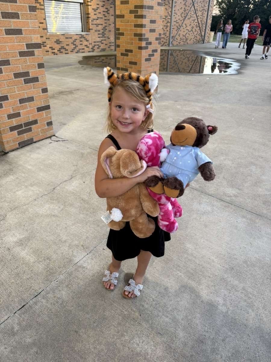 Stuffed animal with Rock Bridge Cheer