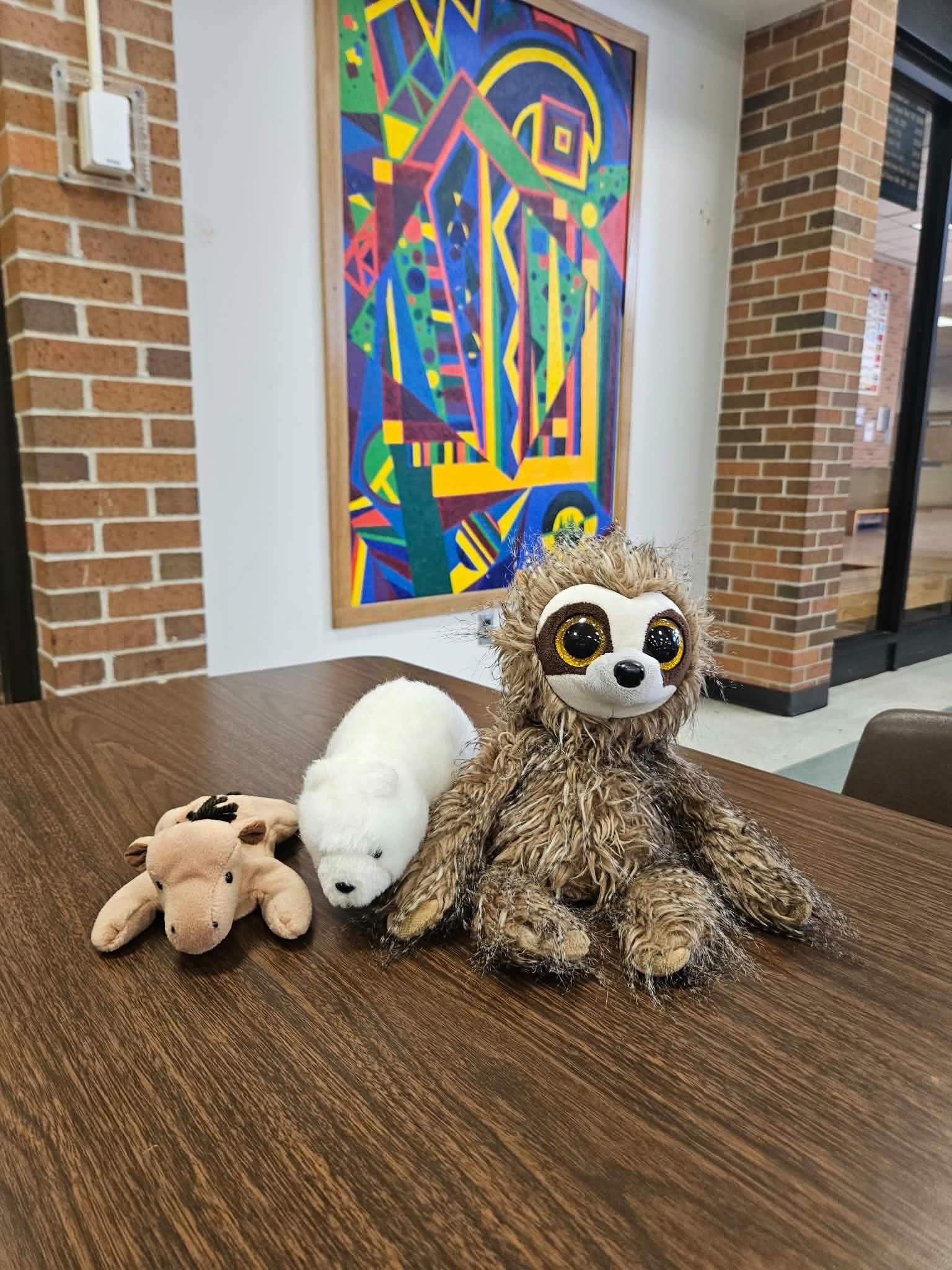 Stuffed animal with Rock Bridge Cheer