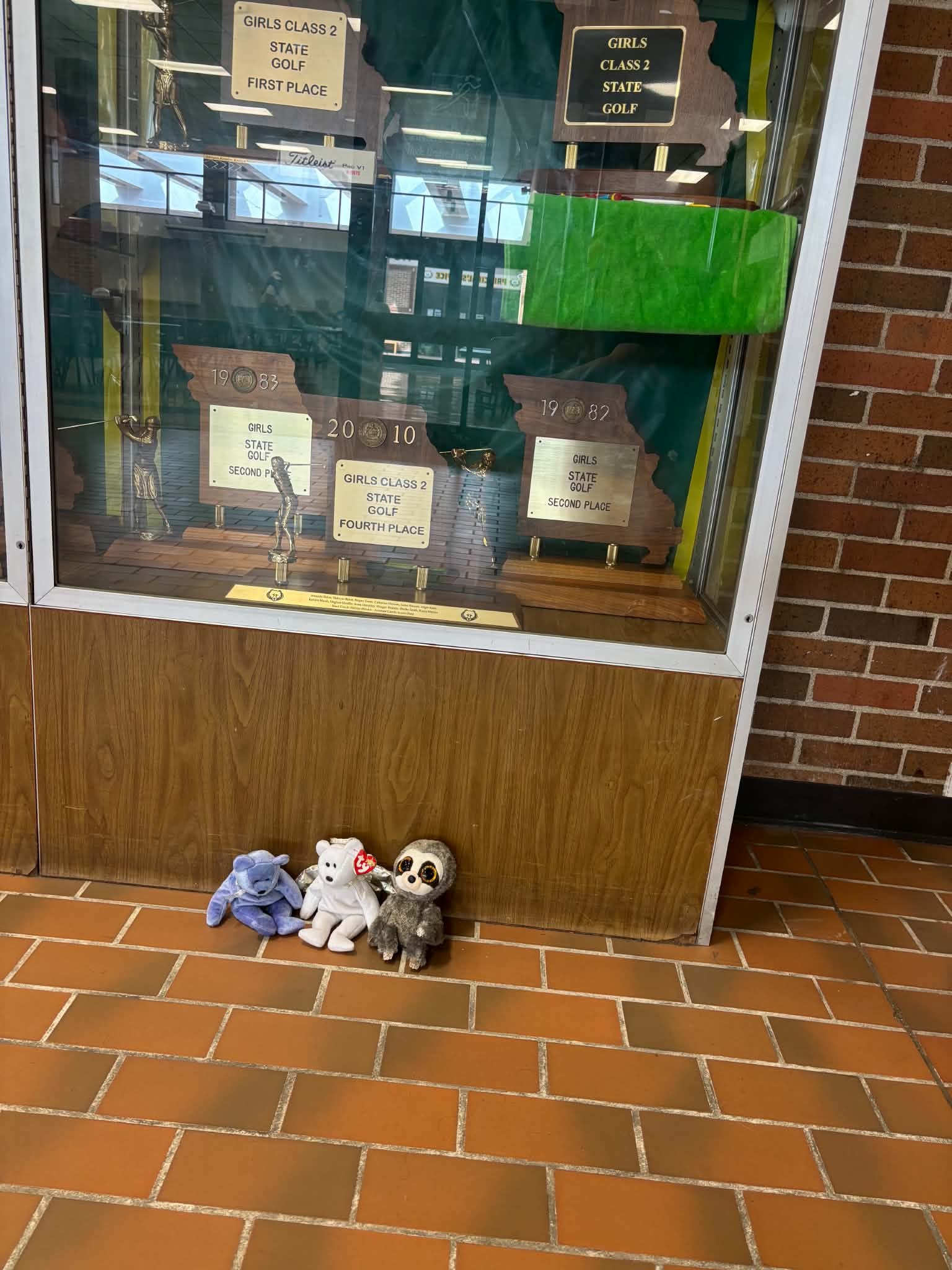 Stuffed animal with Rock Bridge Cheer